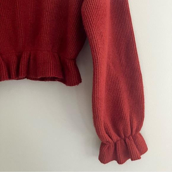 MINKPINK Crop Bell Sleeve Sweater - Picture 3 of 5